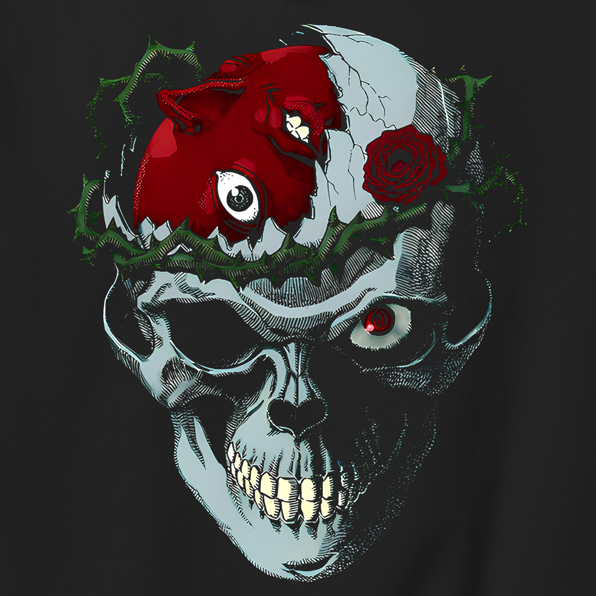 Felpa Berserk - Guts Teschio
