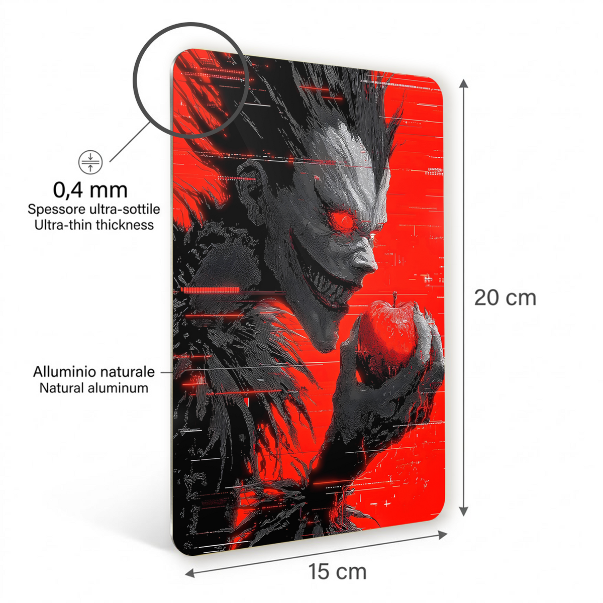 Poster in Alluminio Death Note - Ryuk Red