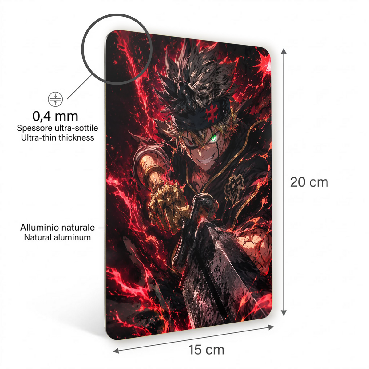 Poster in Alluminio Bleck Clover - Asta Attack