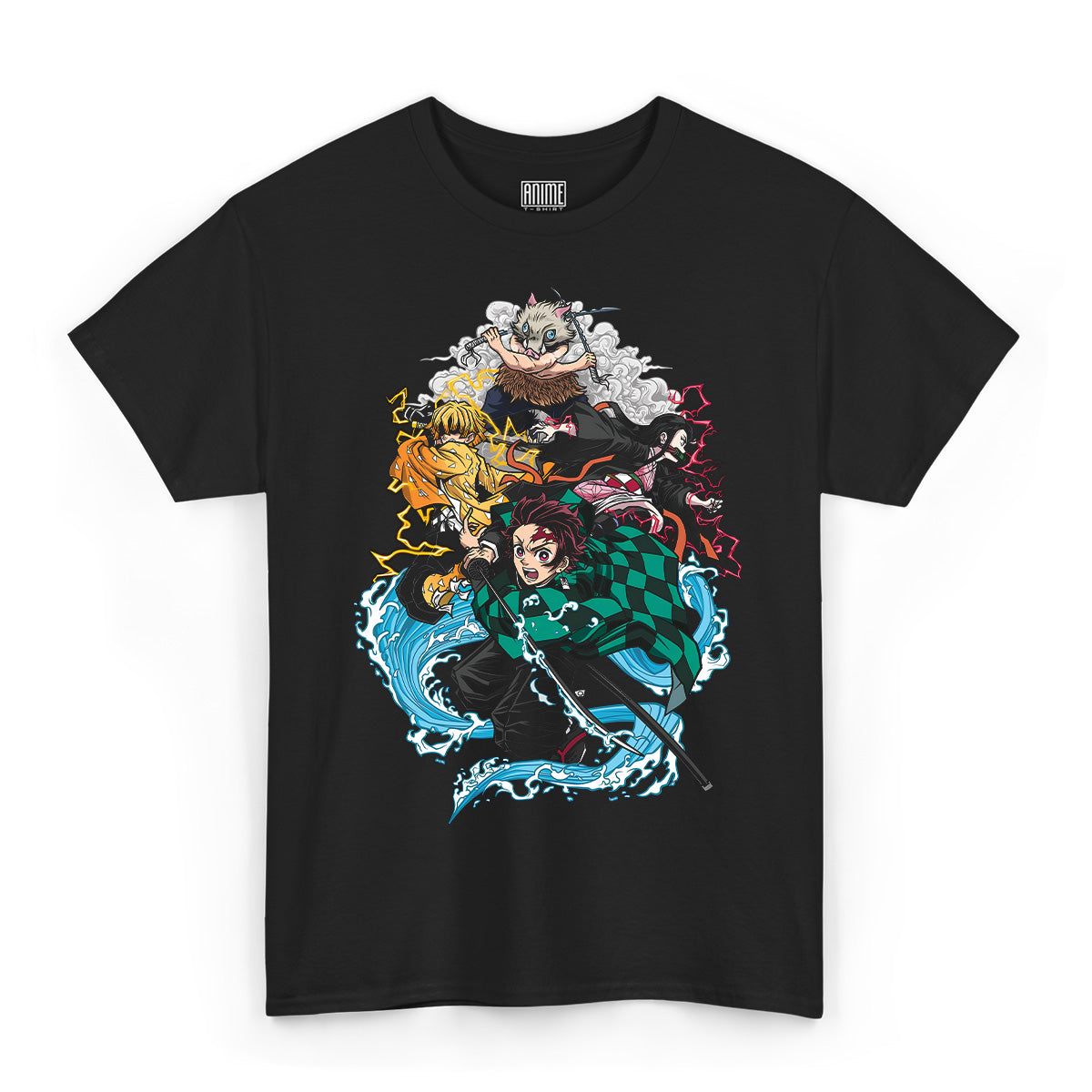 T-shirt Demon Slayer - Tanjiro Nezuko Inosuke Zenitsu