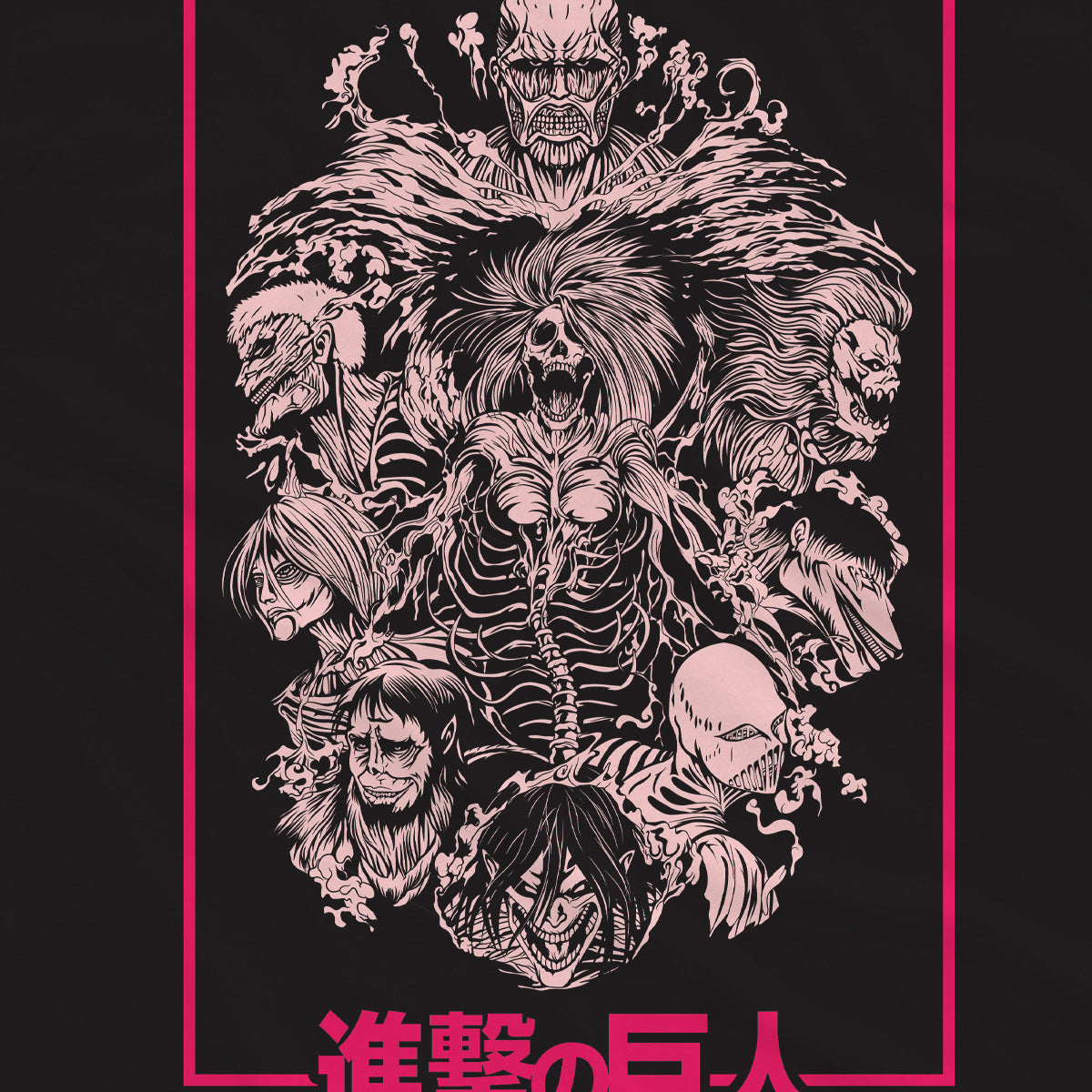 T-shirt Attack on Titan - All titan