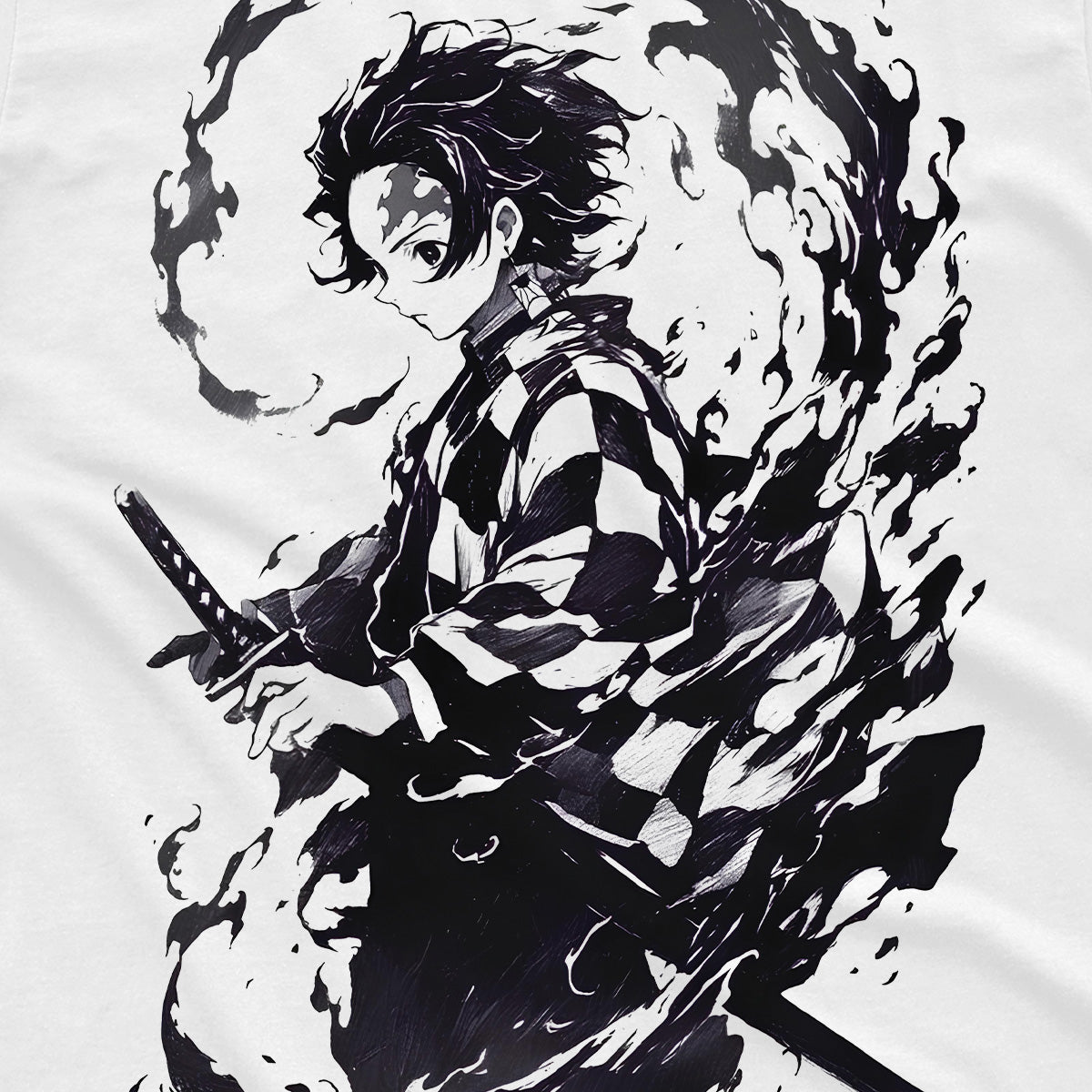 T-shirt Demon Slayer - Tanjiro Black