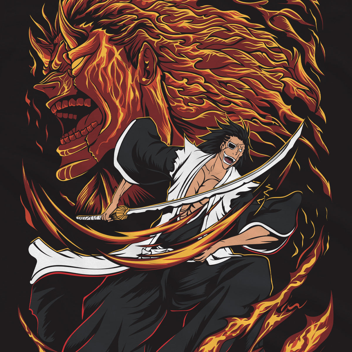 T-shirt Bleach - Kenpachi Zaraki