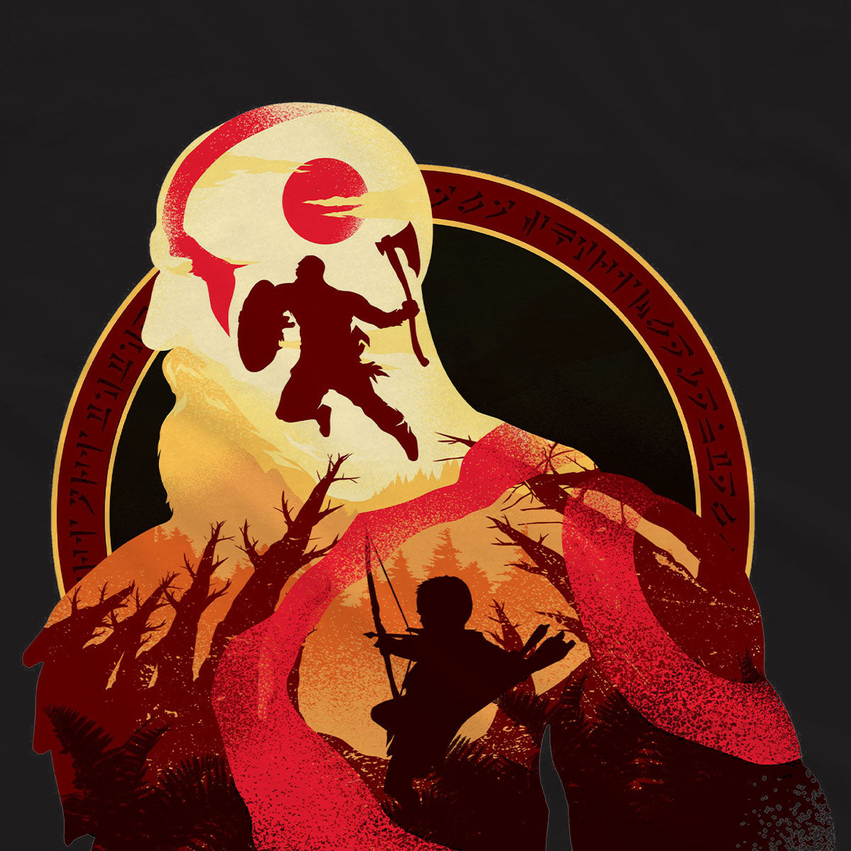 T-shirt God Of War - Kratos Story