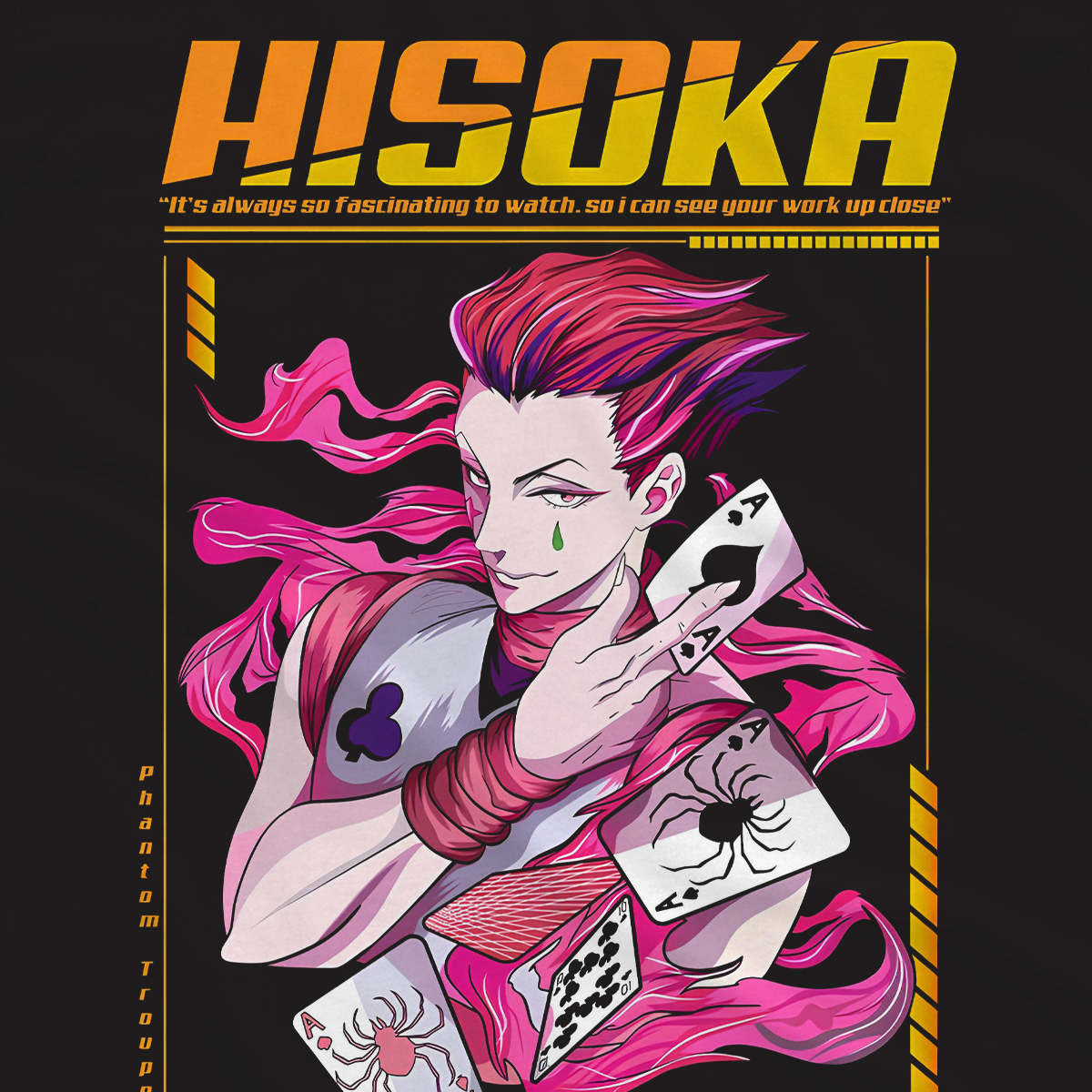 T-shirt Hunter x Hunter - Hisoka Black