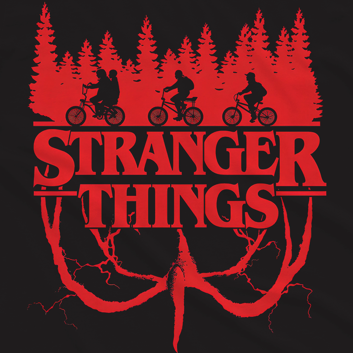 T-shirt Stranger Things - Mind Flayer