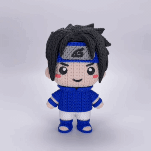 Naruto - Sasuke - Amigurumi 3D
