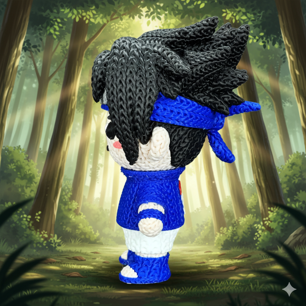 Naruto - Sasuke - Amigurumi 3D