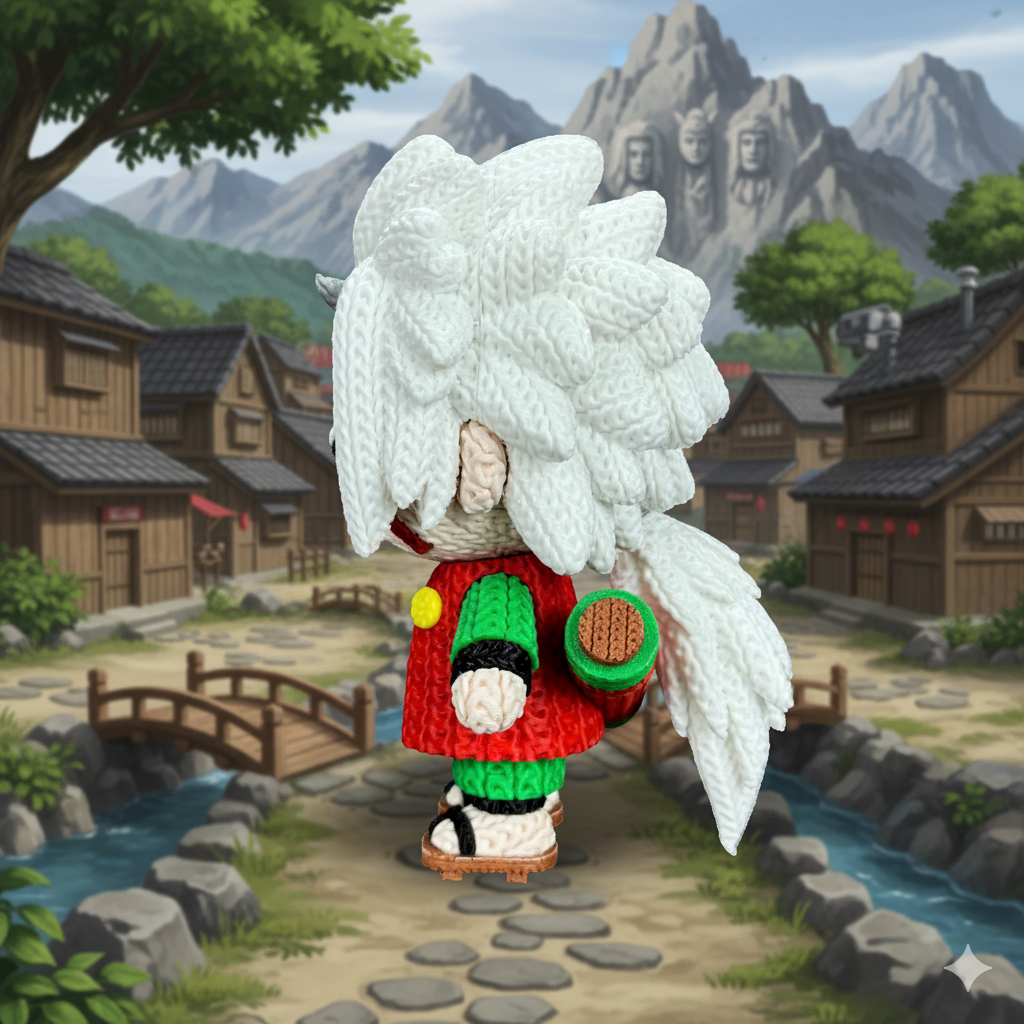 Naruto - Jiraiya - Amigurumi 3D