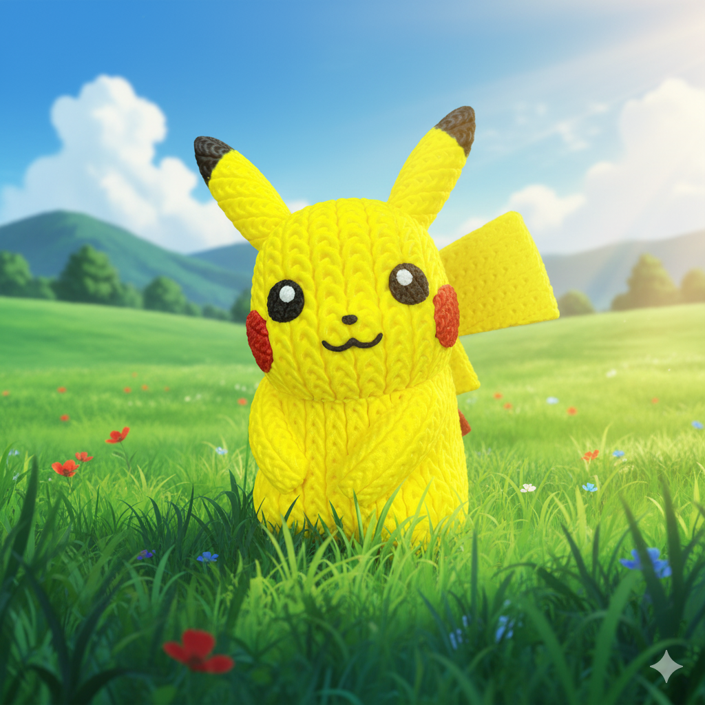 Pokemon - Pikachu - Amigurumi 3D