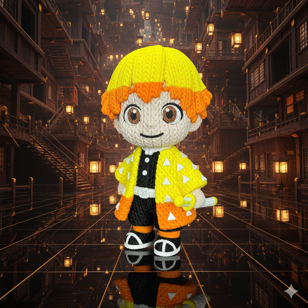 Demon Slayer - Zenitsu - Amigurumi 3D