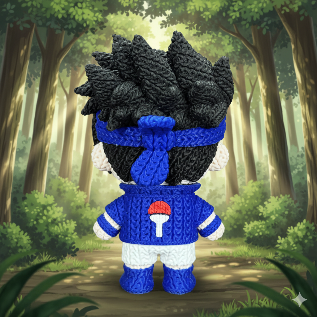 Naruto - Sasuke - Amigurumi 3D