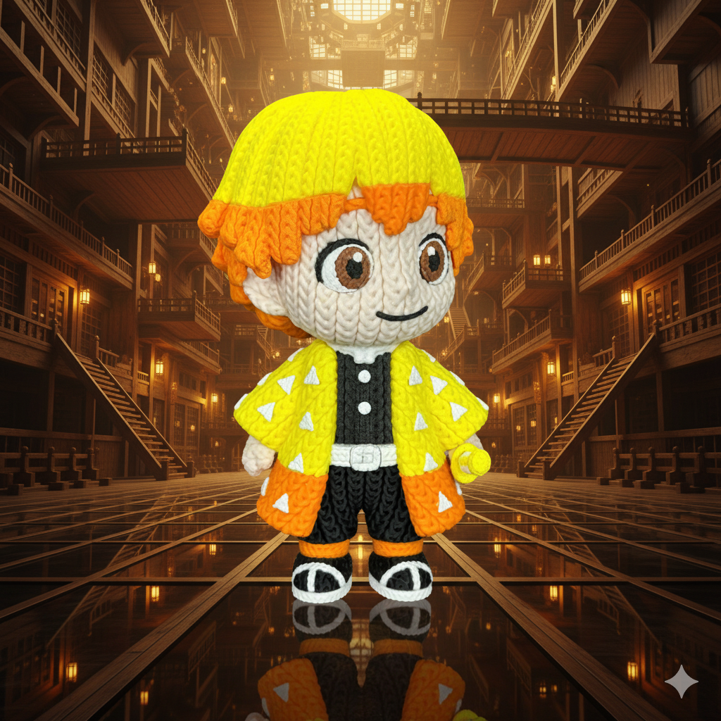 Demon Slayer - Zenitsu - Amigurumi 3D