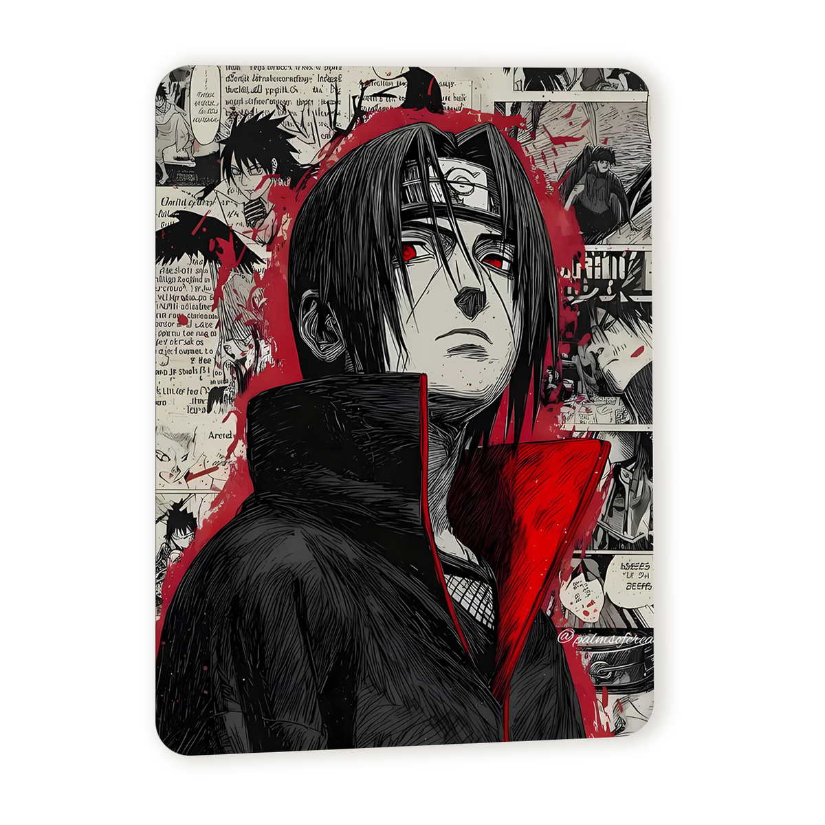 Poster in Alluminio Naruto - Itachi Post