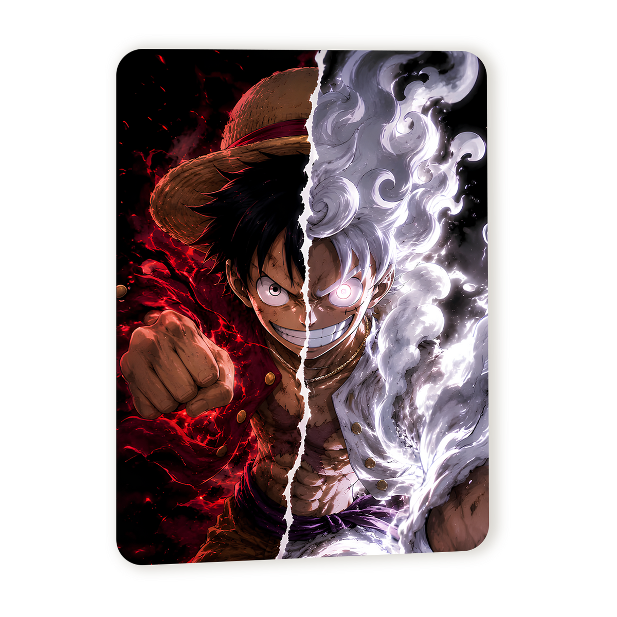 Poster in Alluminio One Piece - Luffy dual Face