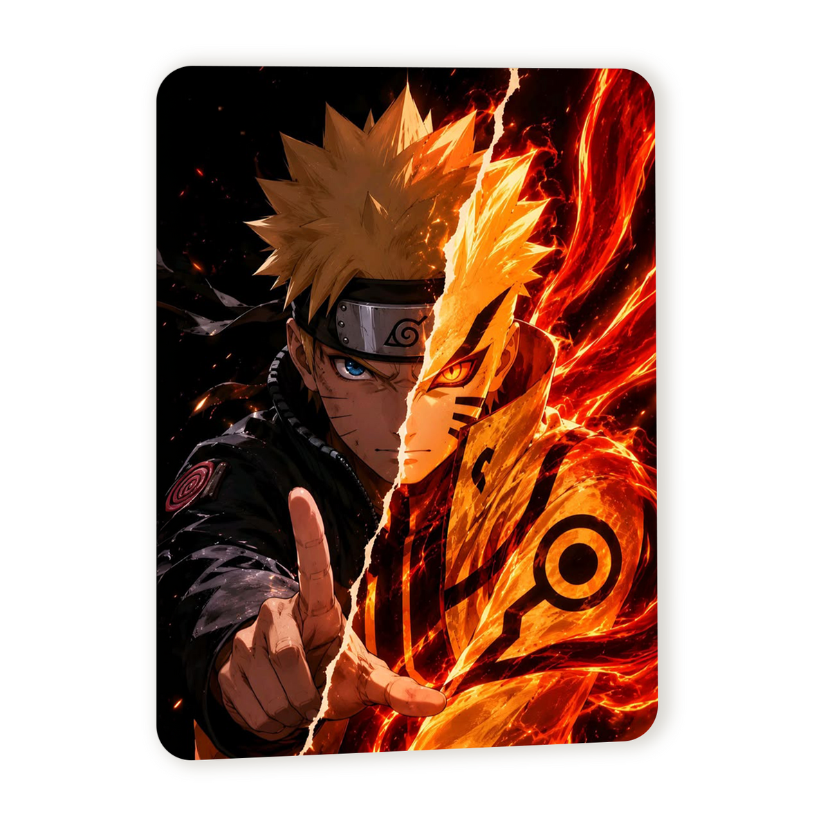 Poster in Alluminio Naruto - Naruto Dual Face