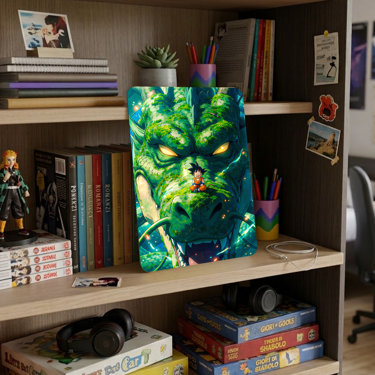 Poster in Alluminio Dragon Ball - Goku & Shenron