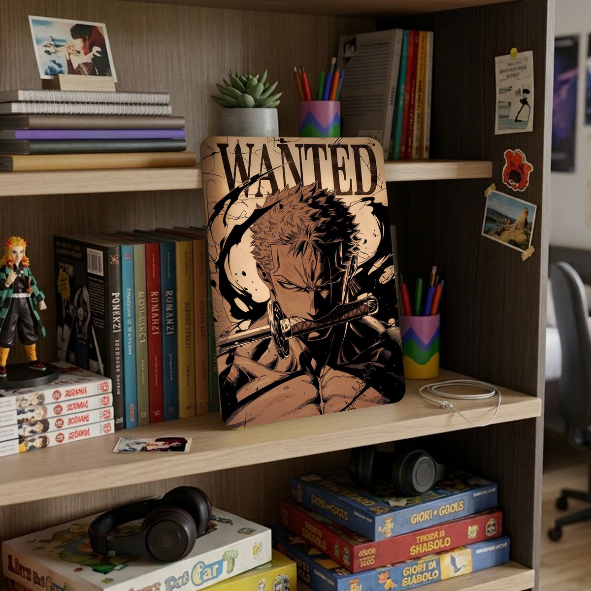 Poster in Alluminio One Piece - Wanted Zoro