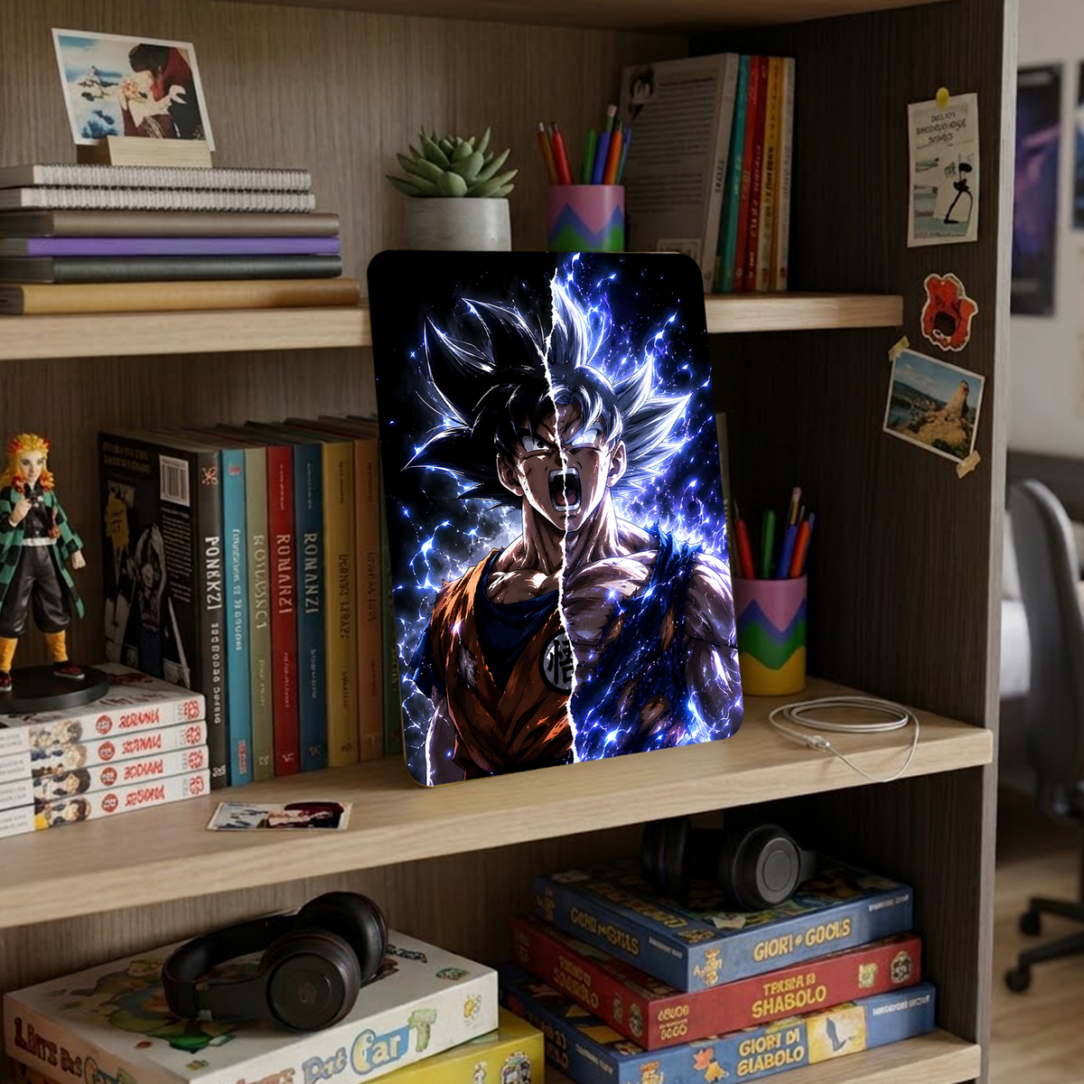 Poster in Alluminio Dragon Ball - Goku Dual Face