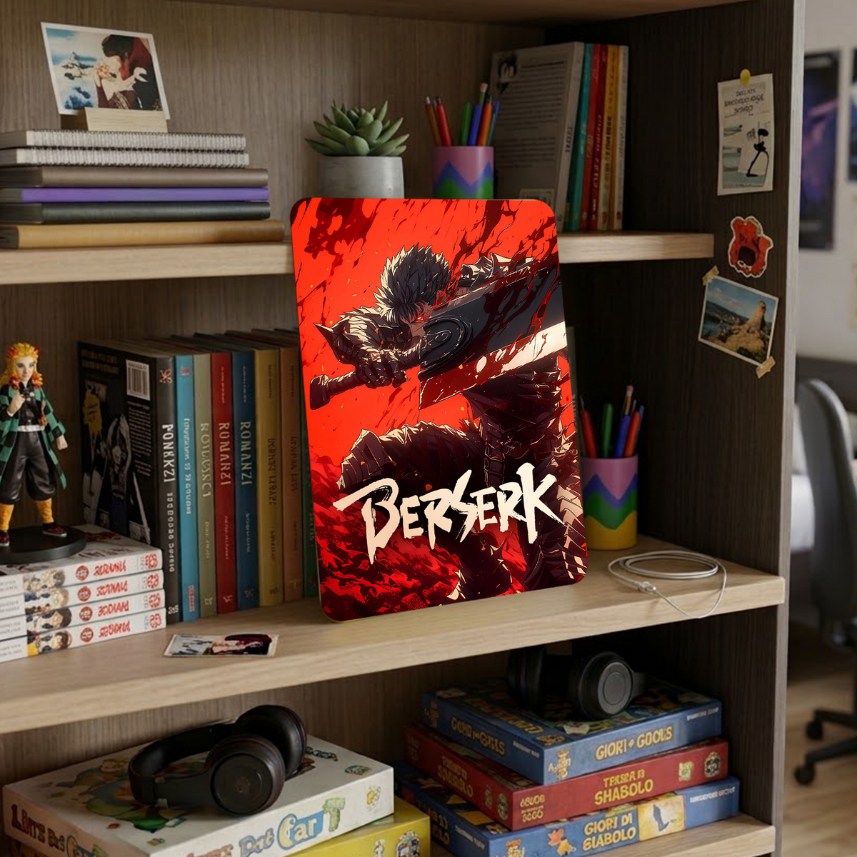 Poster in Alluminio Berserk - Gatsu Red