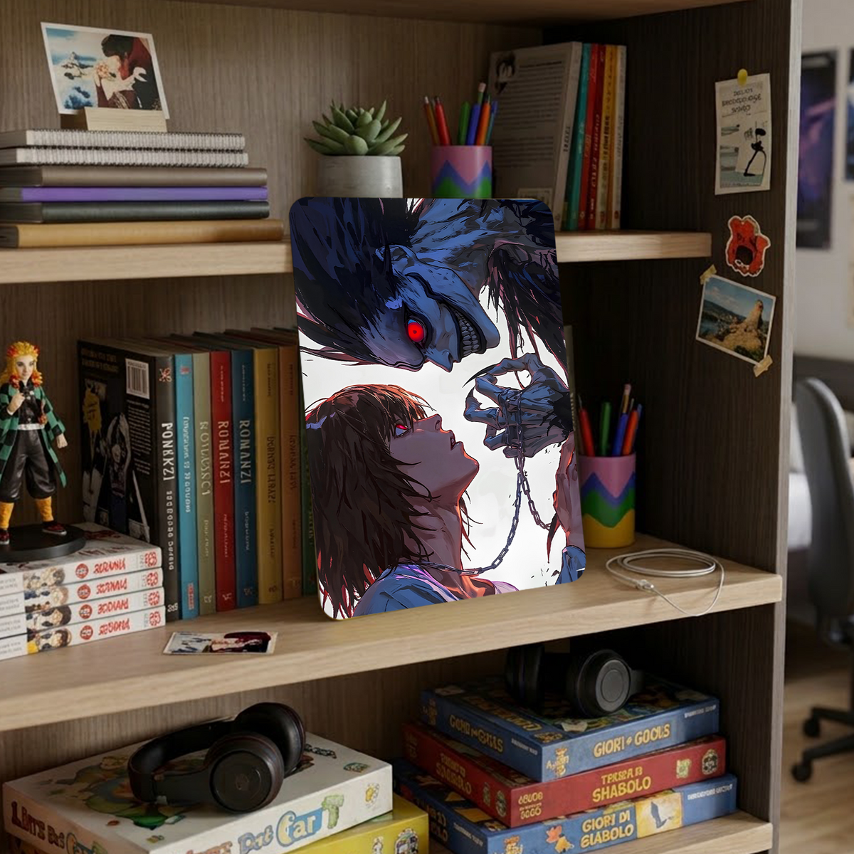 Poster in Alluminio Death Note - Ryuk & Elle