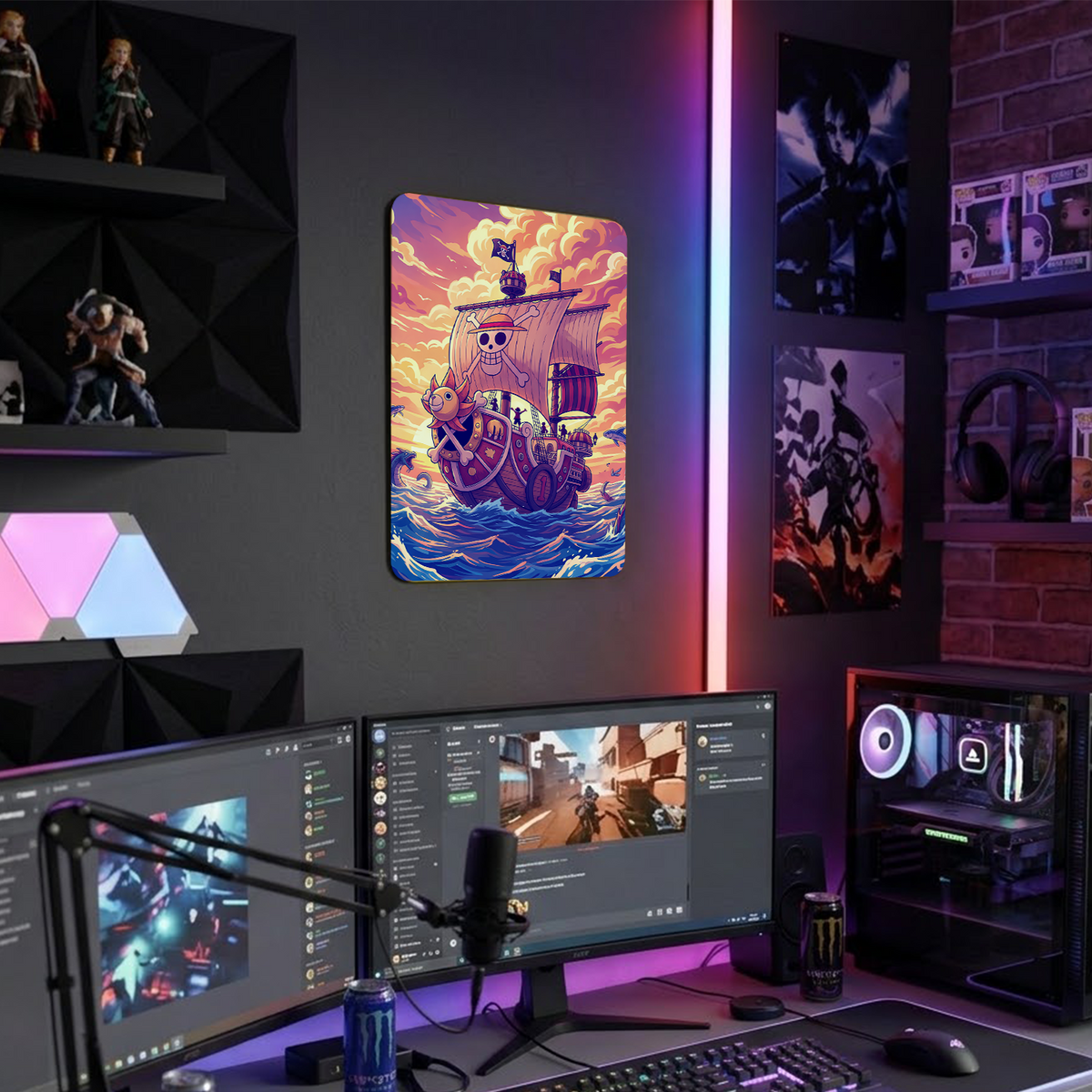 Poster in Alluminio One Piece - Thousand Sunny