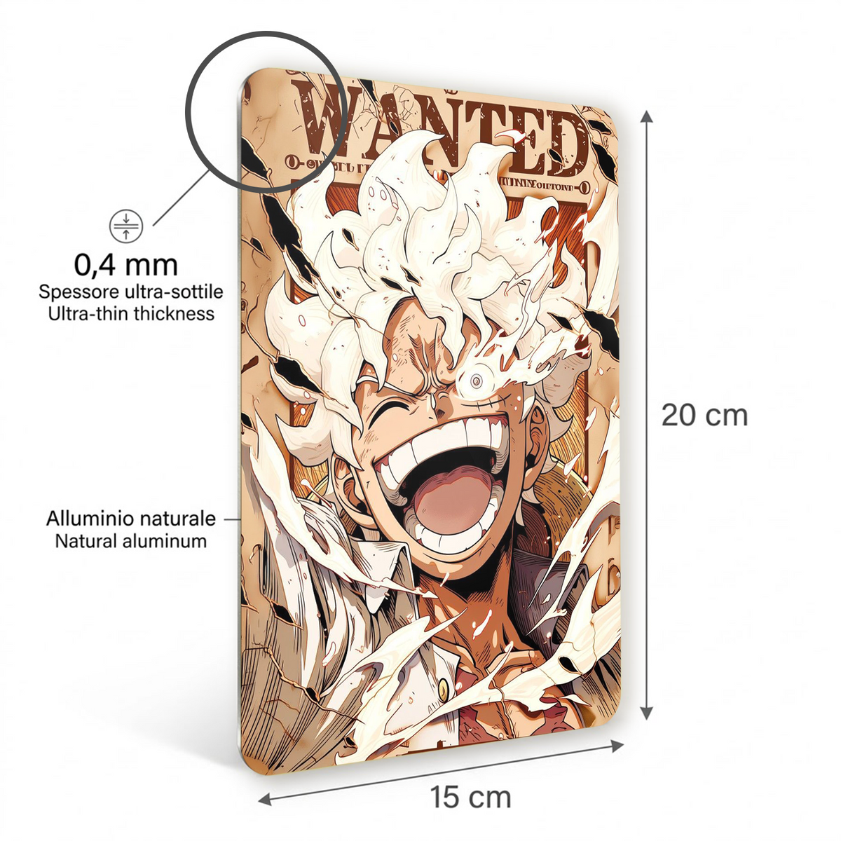 Poster in Alluminio One Piece - Wanted Gear Five