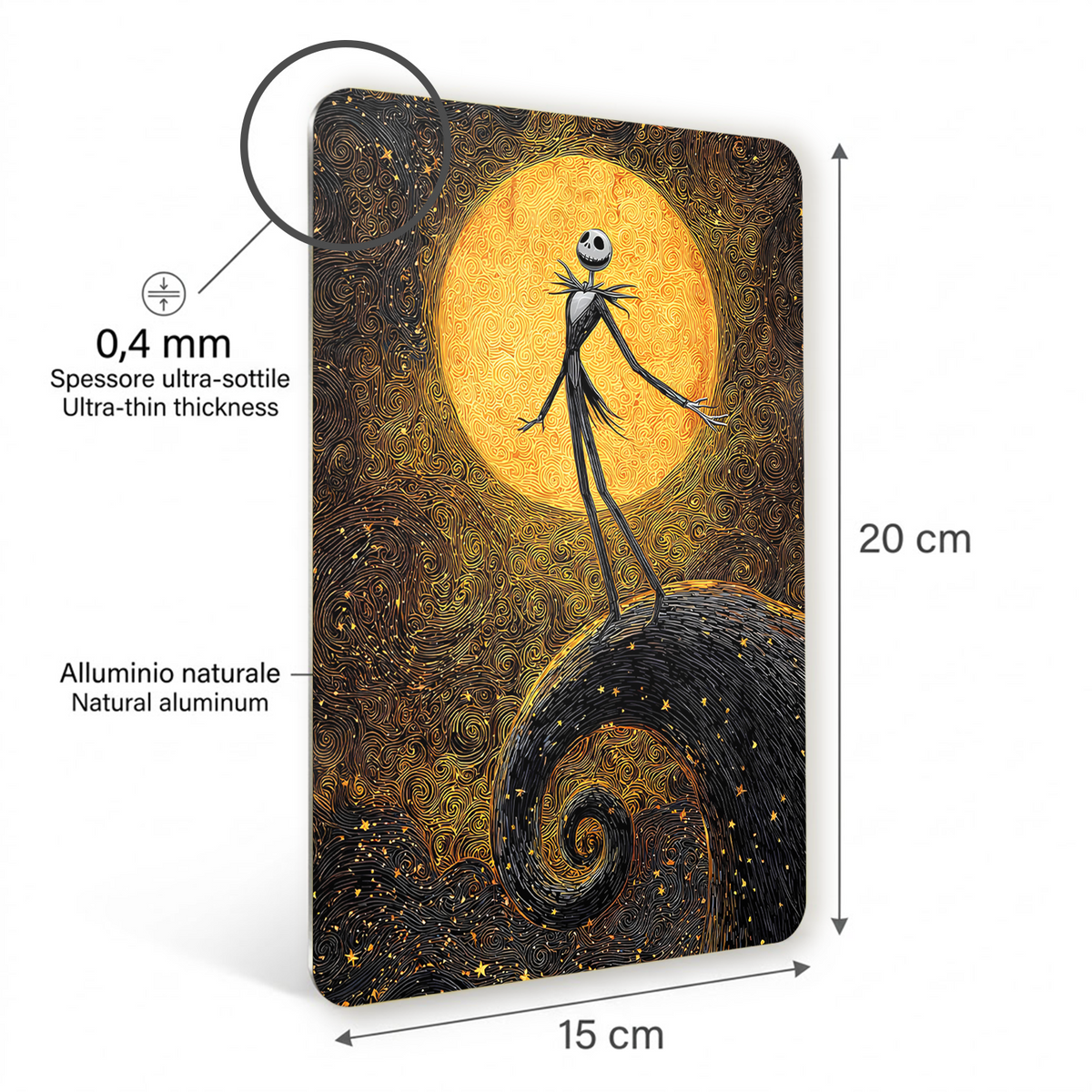 Poster in Alluminio The Nightmare Before Christmas - Jack Skeletron