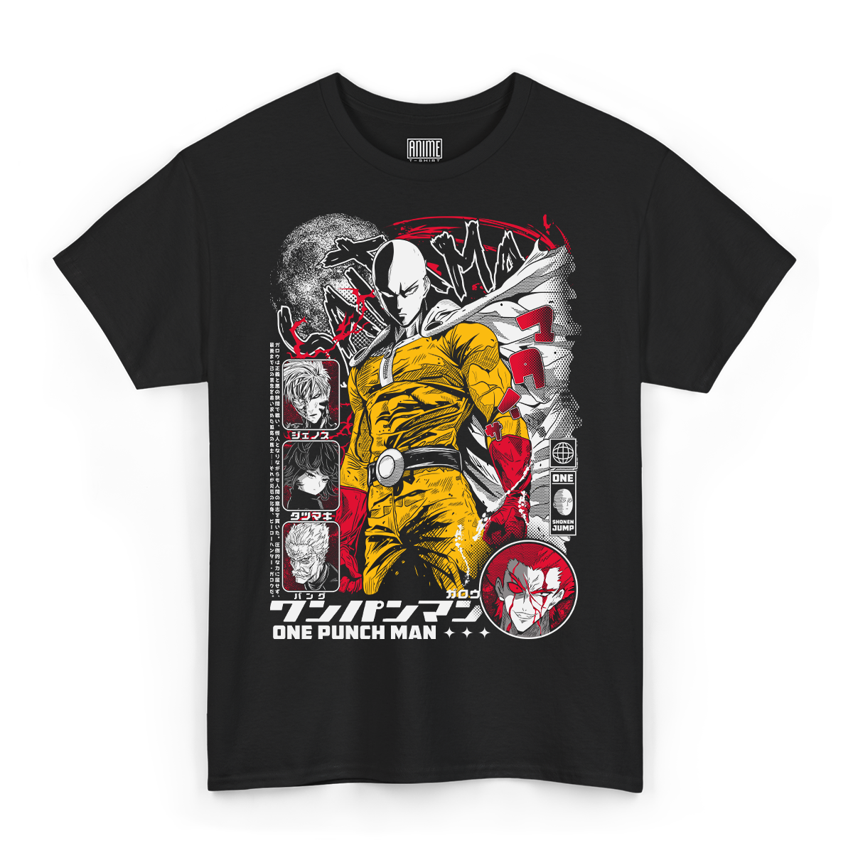 T-shirt One Punch Man - Saitama Dark