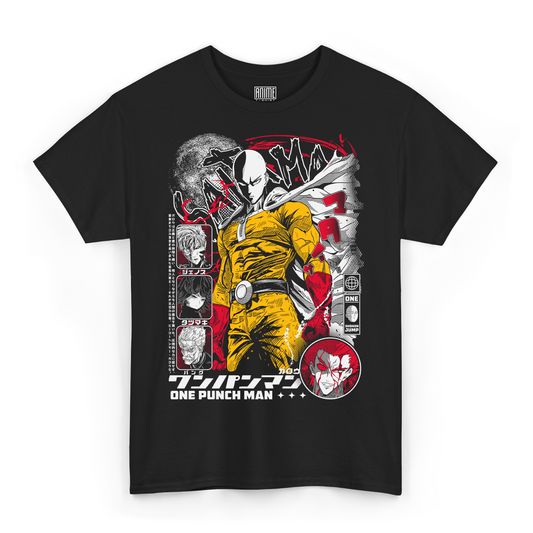 T-shirt One Punch Man - Saitama Dark