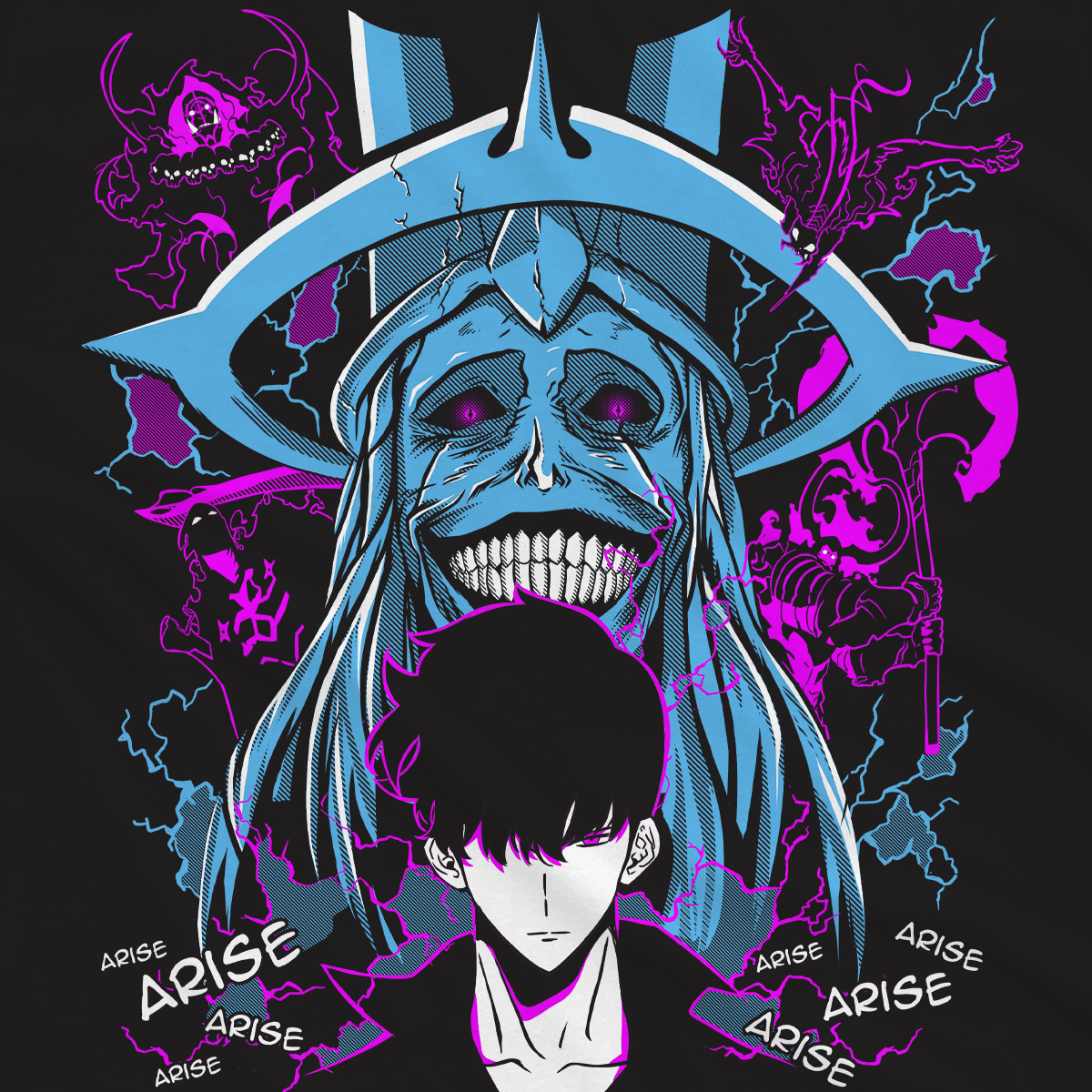 T-shirt Solo Leveling - Monark & Arise
