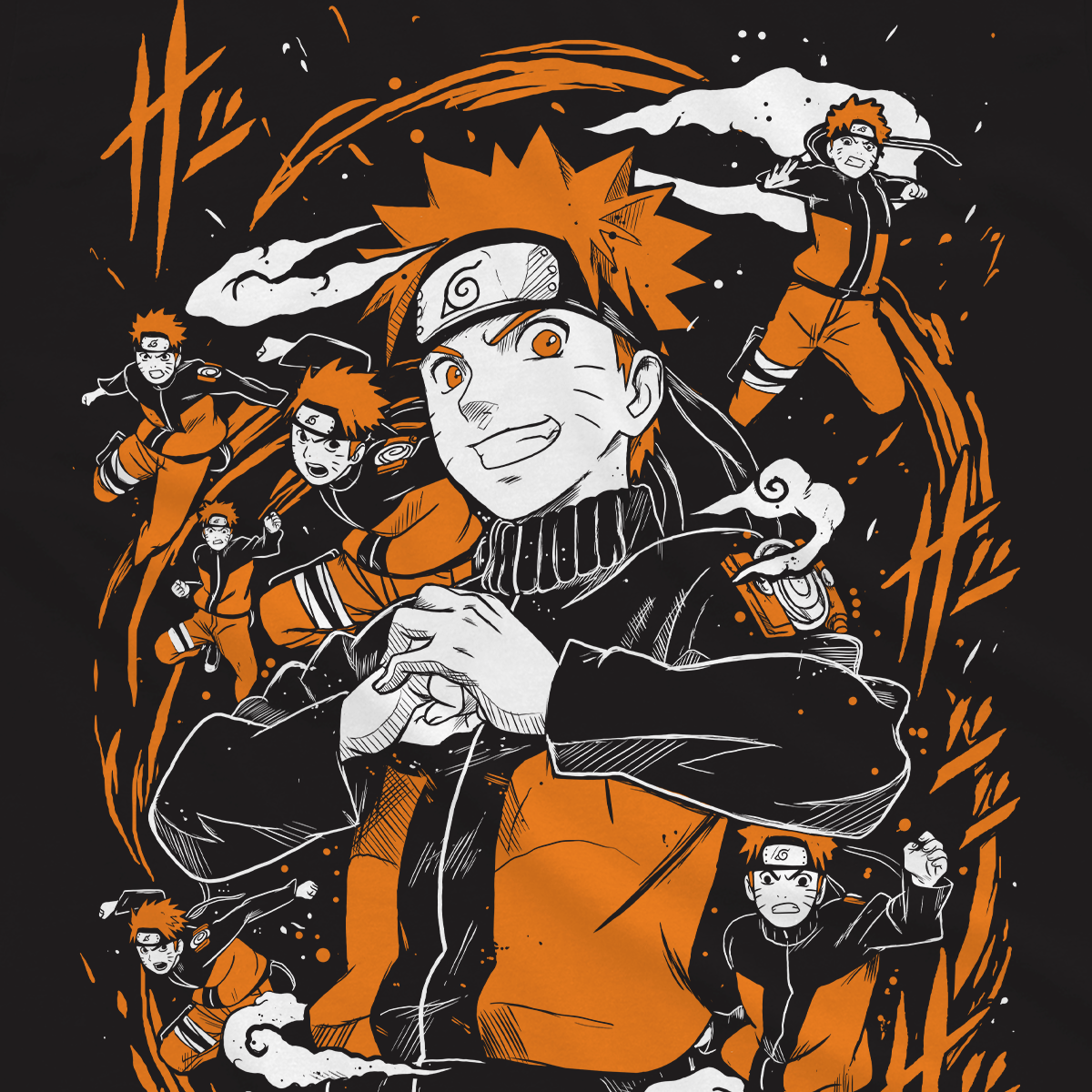 T-shirt Naruto - Naruto Murales