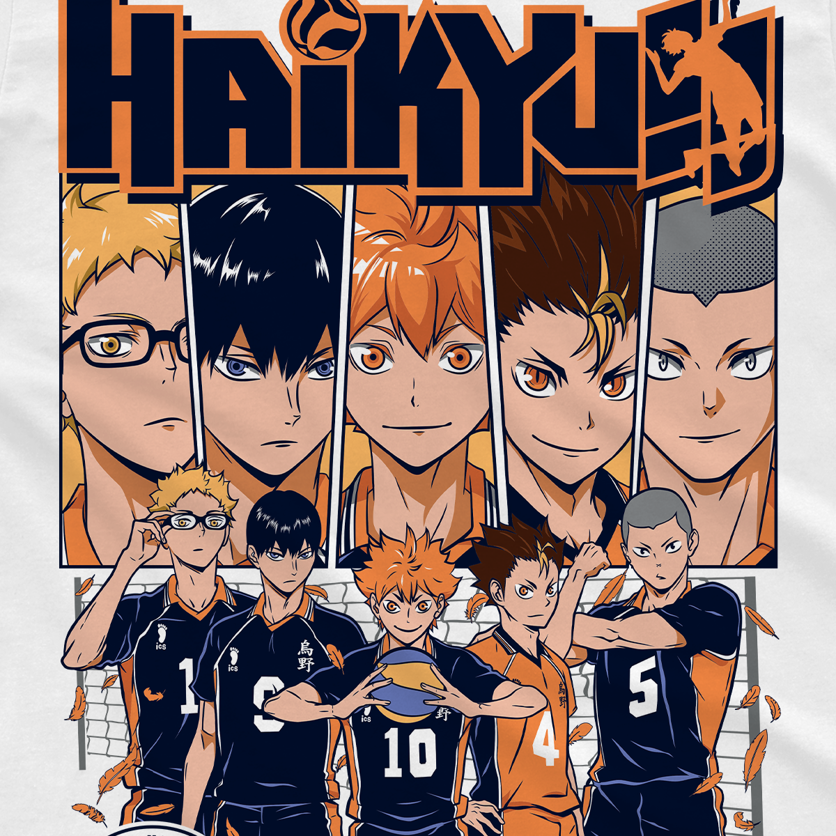 T-shirt haikyuu - Karasuno High