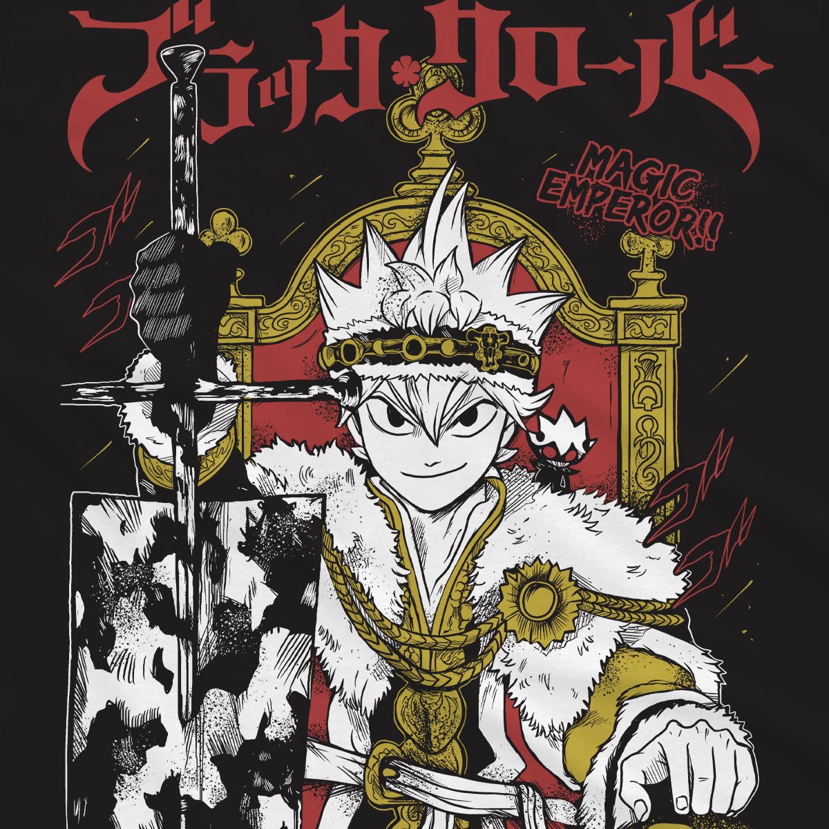 T-shirt Black Clover - Asta Imperatore Magico