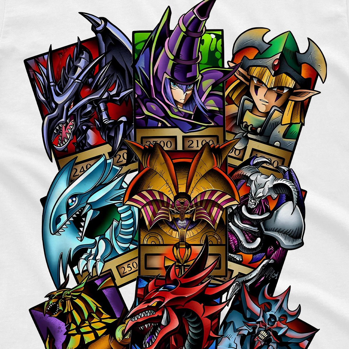 T-shirt Yu-Gi-Oh - Carte Leggendarie