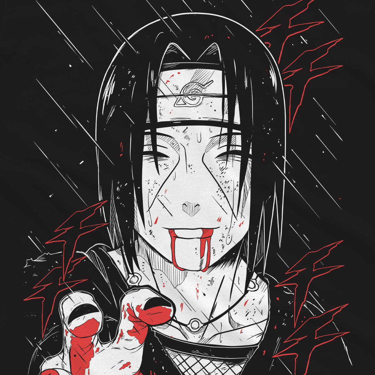 T-shirt Naruto - Itachi Murales