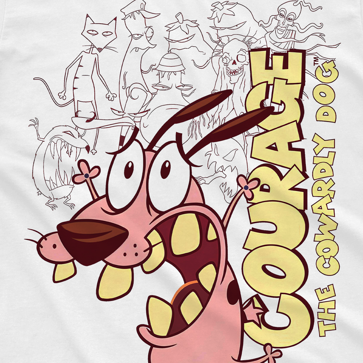 T-shirt Cartoon Network - Leone il Cane Fifone