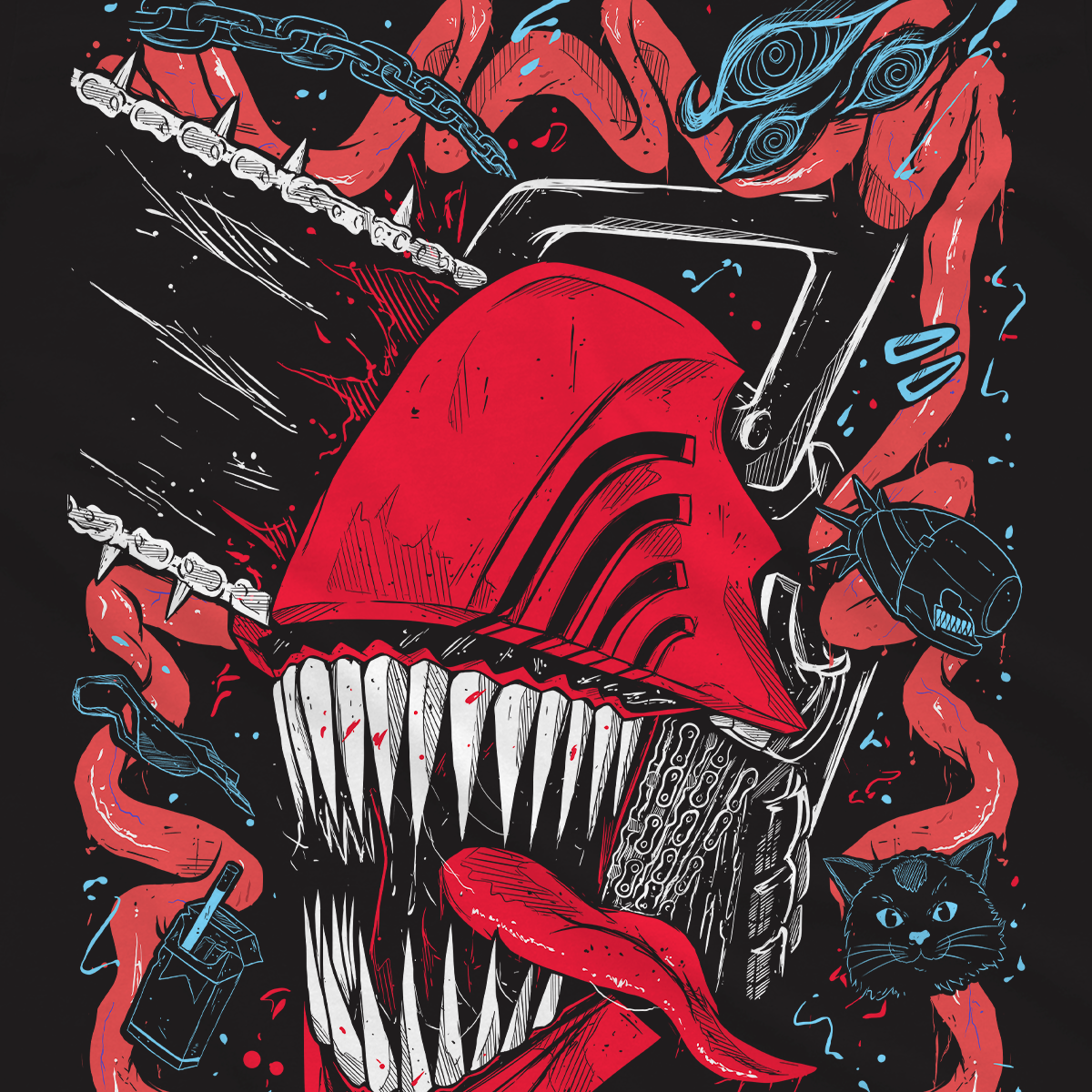 T-shirt Chainsaw Man - Chainsaw Denji