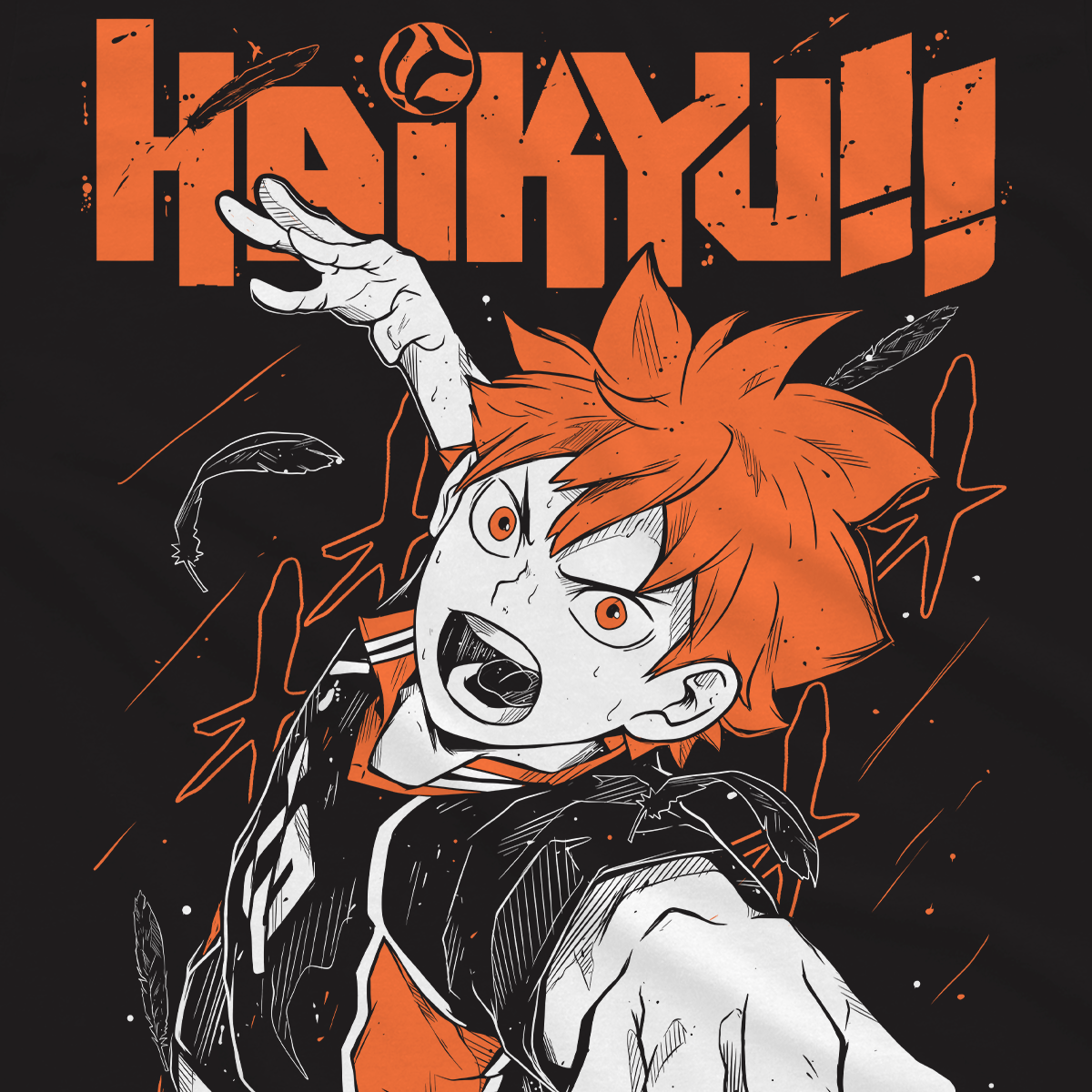 T-shirt haikyuu - Hinata