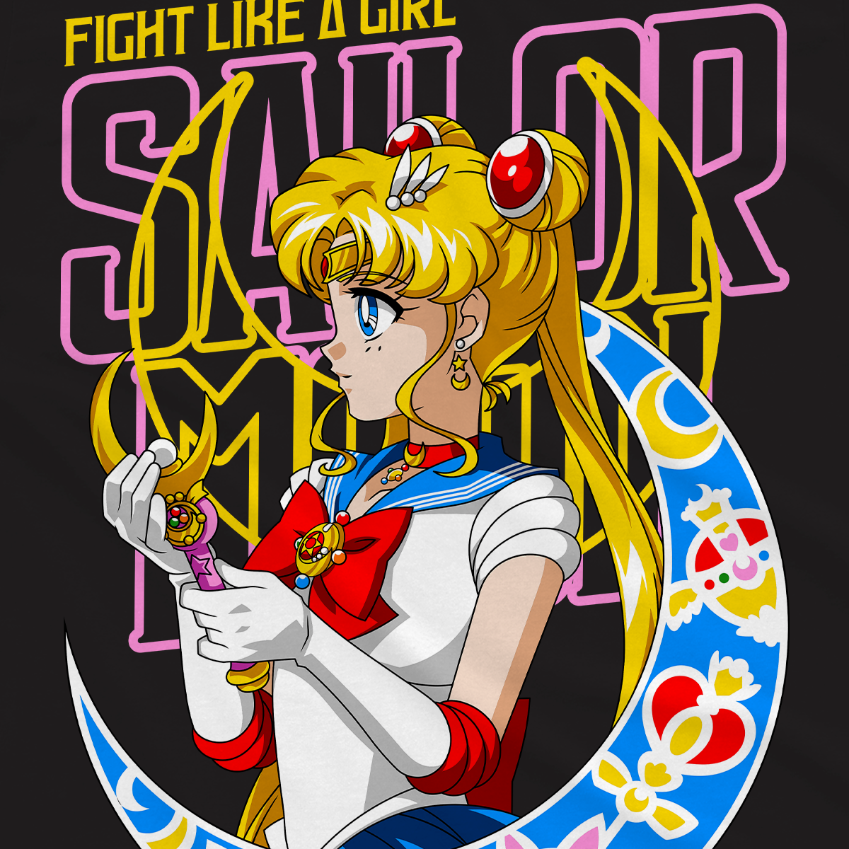 T-shirt Sailor Moon - Fight Like a Girl