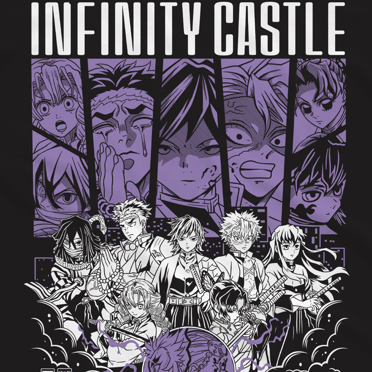 T-shirt Demon Slayer - Infinity Castle III