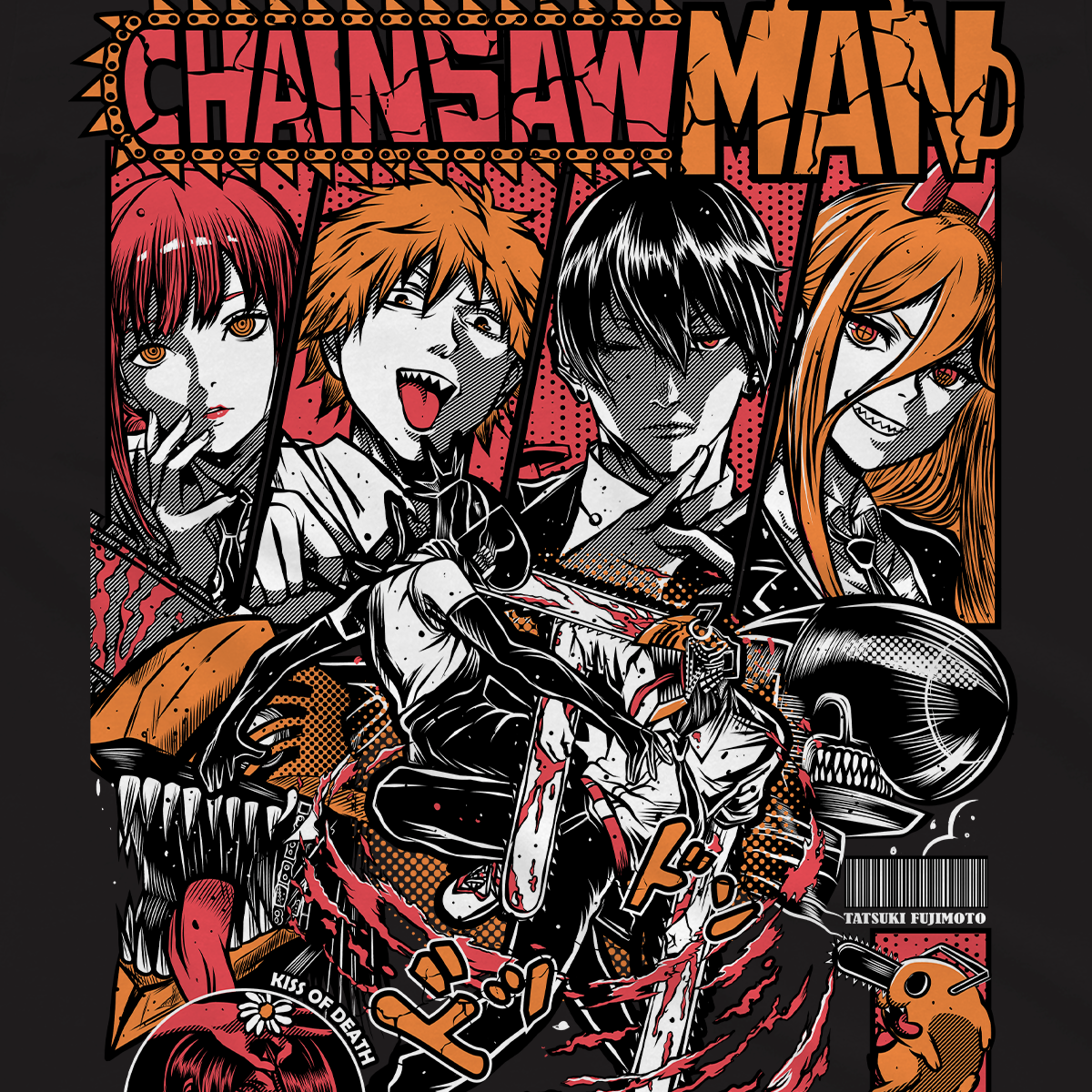 T-shirt Chainsaw Man - Chainsaw Man