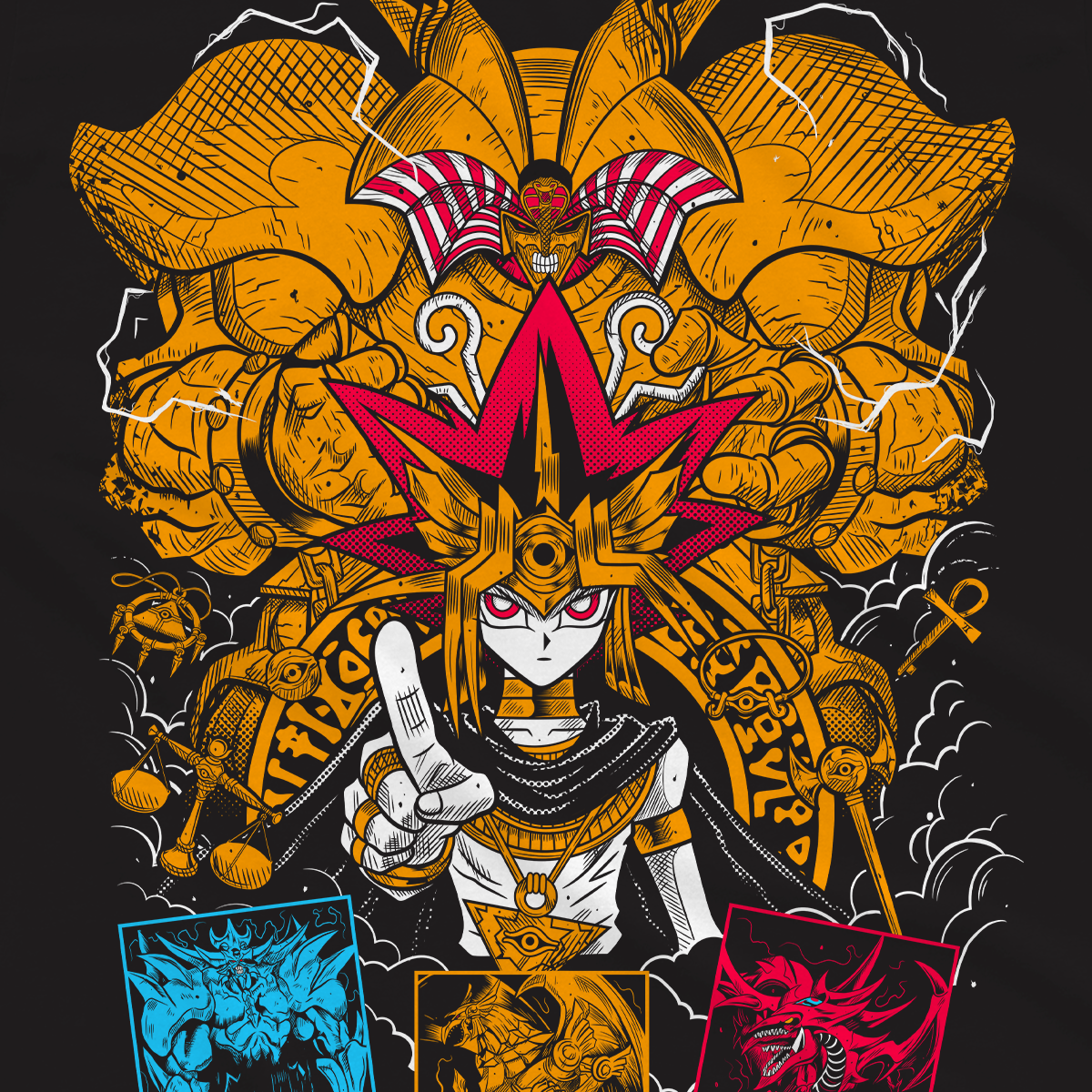 T-shirt Yu-Gi-Oh - Exodia il Proibito