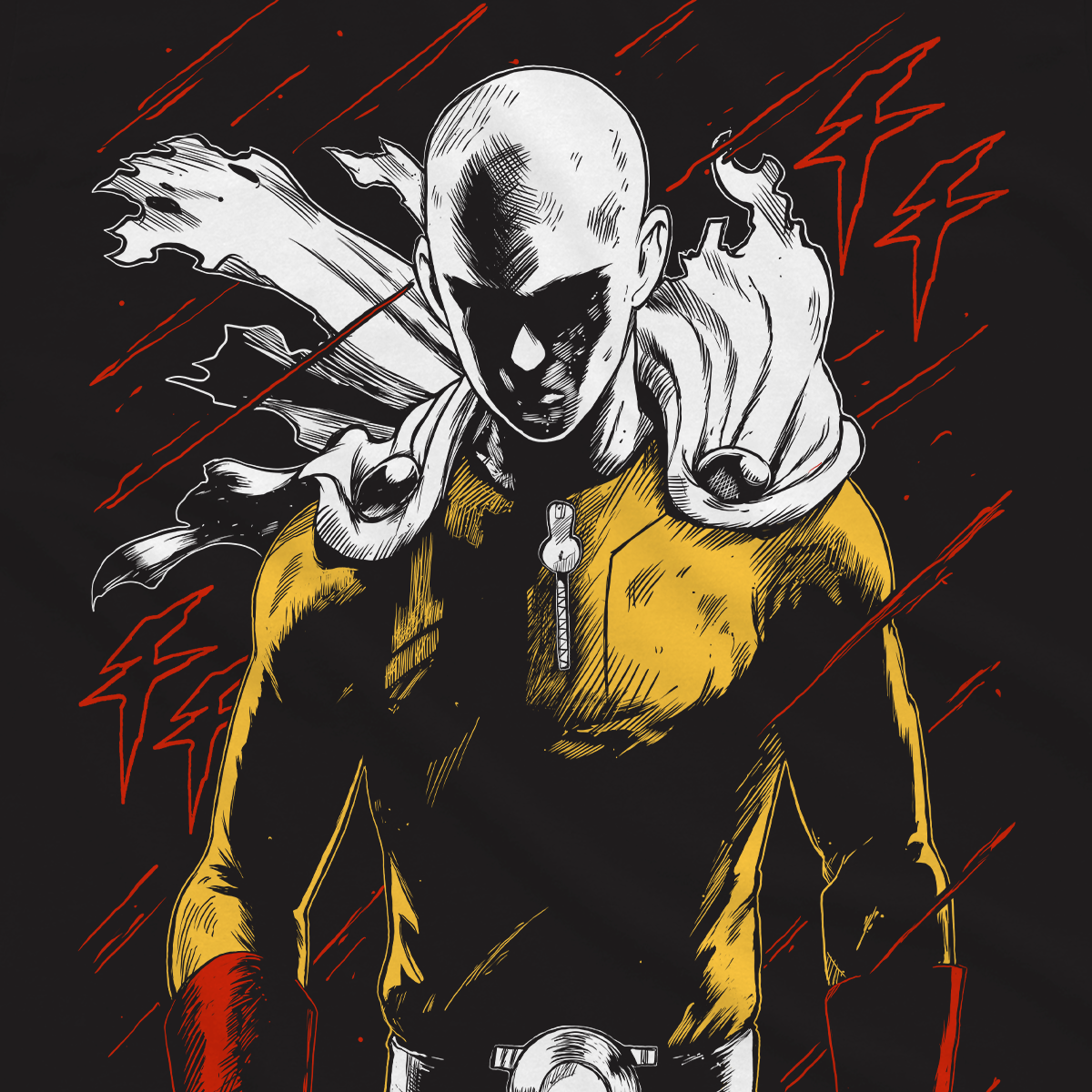 T-shirt One Punch Man - Saitama Murales
