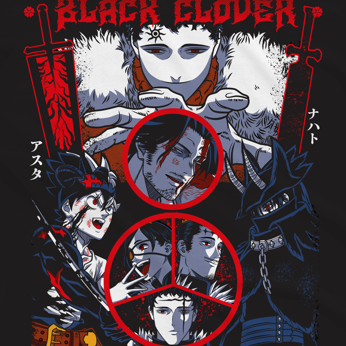 T-shirt Black Clover - Asta Warrior
