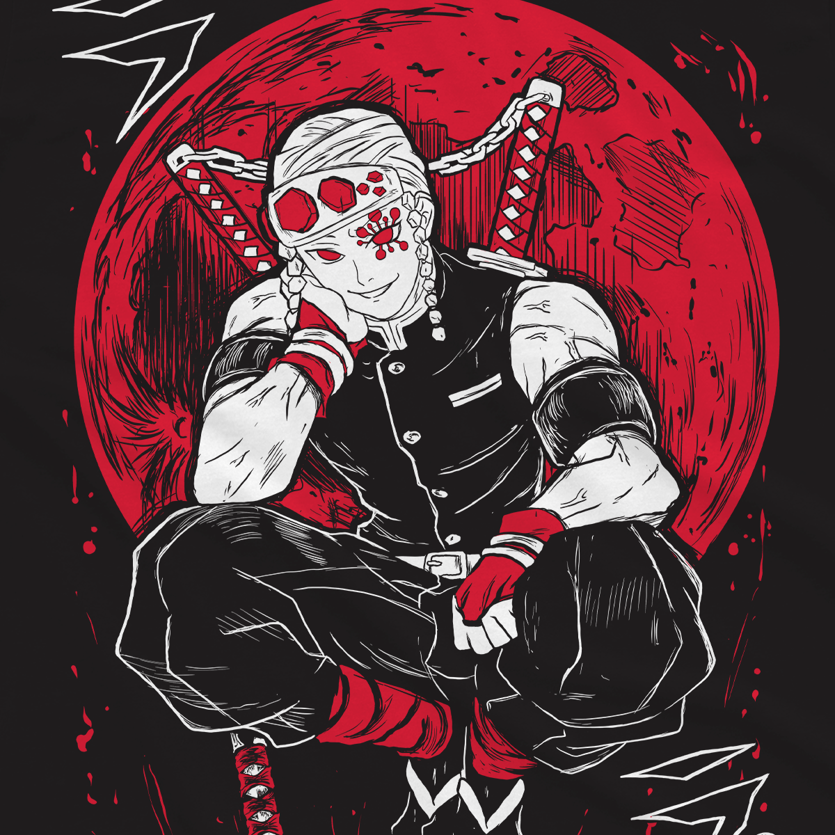 T-shirt Demon Slayer - Uzui Murales