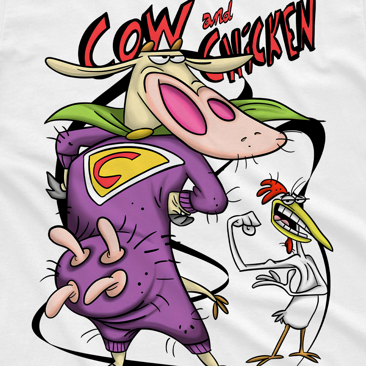 T-shirt Cartoon Network - Mucca e Pollo
