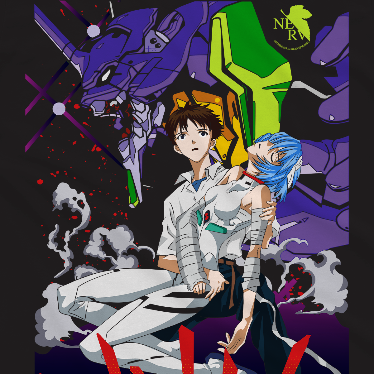 T-shirt Evangelion - Shinji x Rei