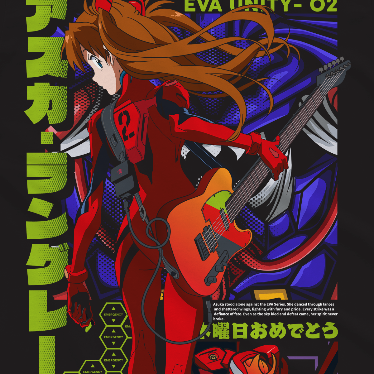 T-shirt Evangelion - Asuka