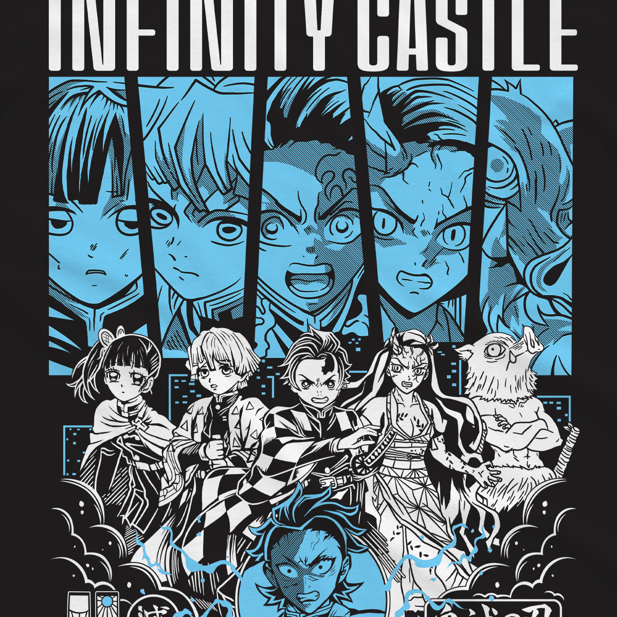 T-shirt Demon Slayer - Infinity Castle